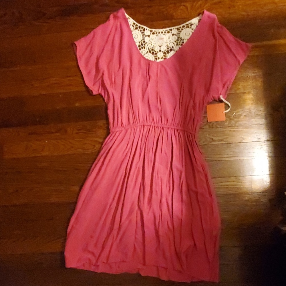 NWT Mossimo crochet back dress sz M